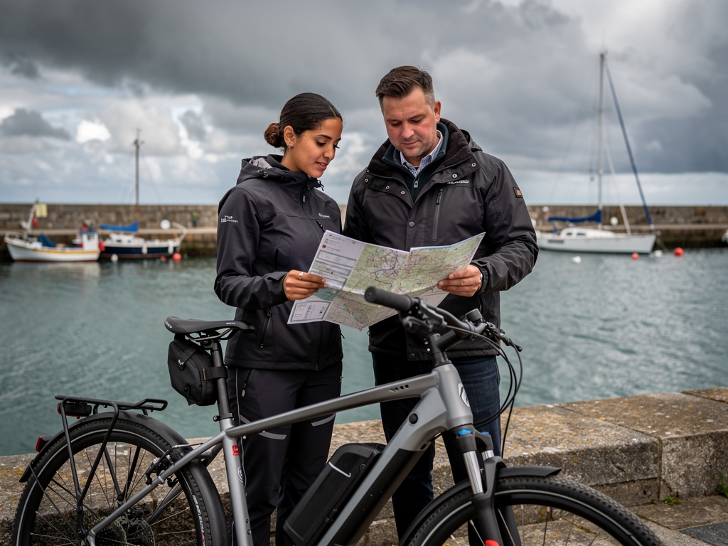 L'équipe Nequris Digital avec des vélos électriques